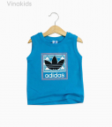 Áo bé trai Adidas màu xanh dương size đại