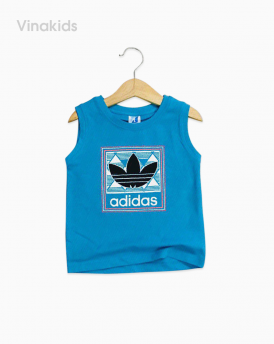 Áo bé trai Adidas màu xanh dương size đại