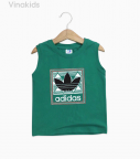 Áo bé trai Adidas màu xanh lá size đại