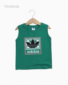 Áo bé trai Adidas màu xanh lá size đại