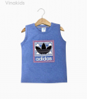 Áo bé trai Adidas màu xanh lam size đại