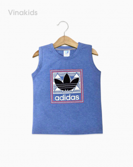 Áo bé trai Adidas màu xanh lam size đại