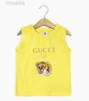 Áo bé trai Gucci màu vàng nhí