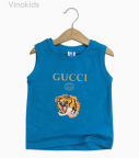 Áo bé trai Gucci màu xanh dương đại