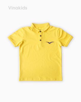 Áo kiểu dáng polo bé trai thêu logo Vinakids màu vàng( 1-7 tuổi)