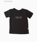 Áo thun bé gái ngắn tay Kenzo màu đen (1-6 tuổi)