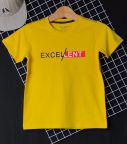 Áo thun cotton bé trai EX màu vàng cỡ 25kg - 45kg