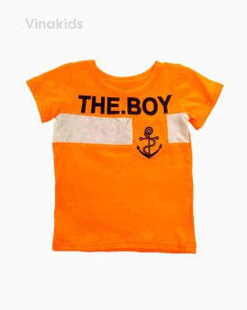 Áo thun ngắn tay bé trai THE BOY màu cam (2-6 Tuổi)