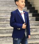 Áo vest bé trai cao cấp màu xanh (1-6 tuổi)