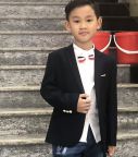 Áo vest bé trai họa tiết màu tím than (1-6 tuổi)