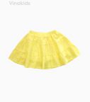 Chân váy bé gái 3 tầng màu vàng (2-6 Tuổi)