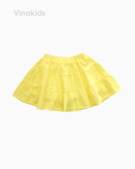 Chân váy bé gái 3 tầng màu vàng (2-6 Tuổi)