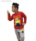 Đồ bộ bé trai Minions màu đỏ (1-7 tuổi)