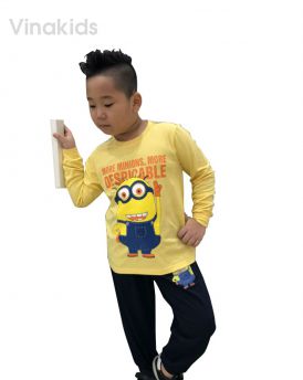 Đồ bộ bé trai Minions màu vàng (1-7 tuổi)