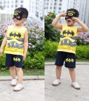 Đồ bộ bé trai batman kèm mặt lạ màu vàng