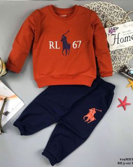 Đồ bộ bé trai dáng thể thao RL67 màu cam (9-14tuổi)