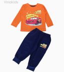 Đồ bộ bé trai họa tiết ô tô MC màu cam (1-7 tuổi)