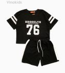 Đồ bộ croptop bé gái 76 màu đen (8-15 Tuổi)