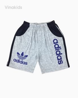 Quần cotton adidas bé trai màu ghi