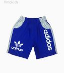 Quần cotton adidas bé trai màu xanh coban