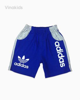 Quần cotton adidas bé trai màu xanh coban