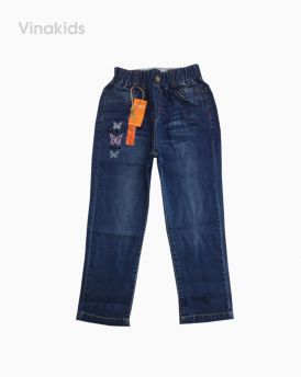 Quần jeans bé gái thêu bướm cho bé từ (4-9 tuổi)