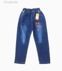 Quần jeans dài bé gái thêu mickey (4-6 tuổi)