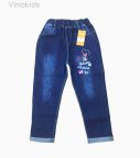 Quần jeans dài bé gái thêu mickey Autumn (4-6 tuổi)