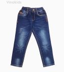 Quần jeans dài bé trai mài màu đậm 32097 (12-16 Tuổi)