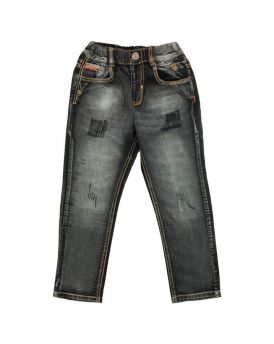 Quần jeans dài bé trai rách màu đen 32081 (12-16 Tuổi)