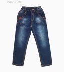 Quần jeans dài bé trai rách màu xanh 32081 (12-16 Tuổi)