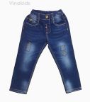 Quần jeans dài bé trai cúc khóa 22126 (7-11 Tuổi)