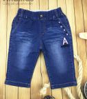 Quần jeans lửng bé gái chữ A ( 25kg-40kg)
