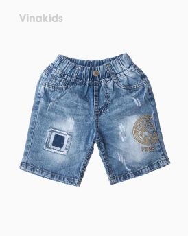 Quần jeans lửng bé trai Versace màu nhạt (1-7 tuổi)