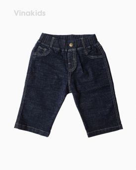 Quần jeans lửng bé trai màu xám đậm (6-11 tuổi)