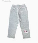 Quần legging bé gái thêu cừu màu ghi (7m-4 tuổi)