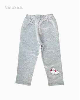 Quần legging bé gái thêu cừu màu ghi (7m-4 tuổi)