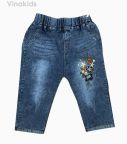 Quần jeans lửng bé gái thêu hoa (6-9 tuổi)