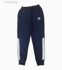 Quần nỉ bé trai adidas phối sọc màu tím than(10-15 tuổi)