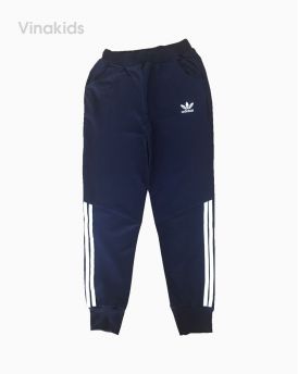 Quần nỉ bé trai adidas phối sọc màu tím than(10-15 tuổi)