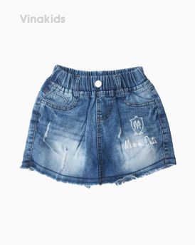 Quần váy jeans bé Dutti màu đậm (1-7 tuổi)