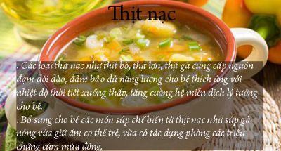 Trong những ngày giá lanh co 8 loại thực phẩm giữ ấm cho trẻ bố mẹ nên biết